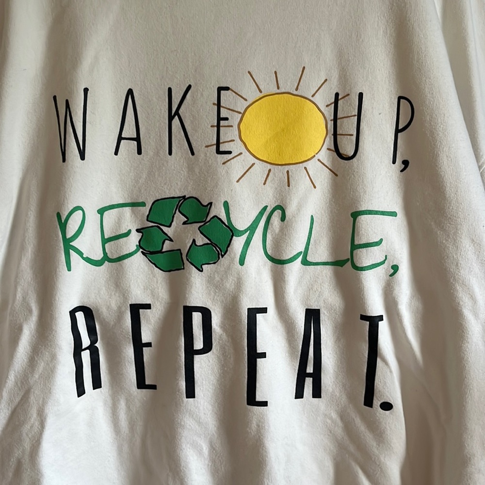 Ecothreads Recycle sweatshirt cream XL